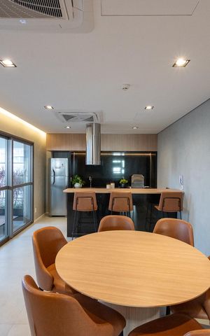 Studio para alugar com 28m², 1 quarto e sem vaga Studio para alugar com 28m², 1 quarto e sem vagaSalão de Festas