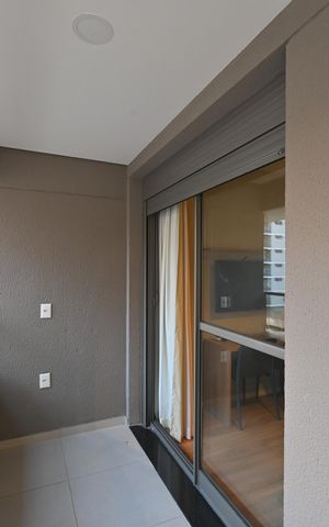 Studio para alugar com 28m², 1 quarto e sem vagaVaranda