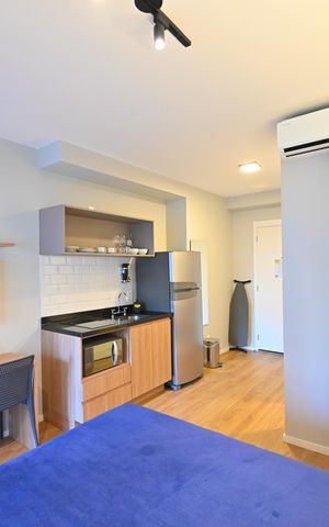 Studio para alugar com 28m², 1 quarto e sem vagaSala/Quarto