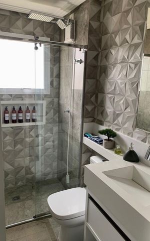 Apartamento para alugar com 65m², 2 quartos e 1 vaga Apartamento para alugar com 65m², 2 quartos e 1 vagaBanheiro
