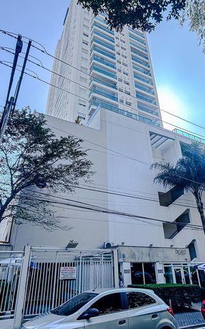 Apartamento para alugar com 45m², 1 quarto e 1 vagaFachada e portaria