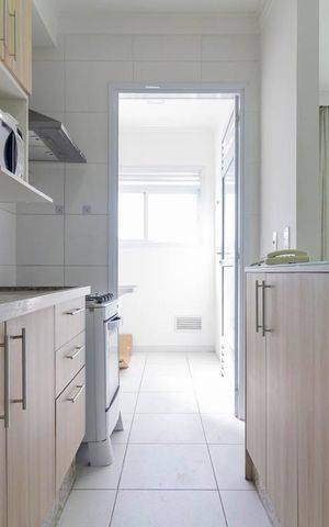 Apartamento para alugar com 45m², 1 quarto e 1 vaga Apartamento para alugar com 45m², 1 quarto e 1 vagaCozinha e Área de Serviço