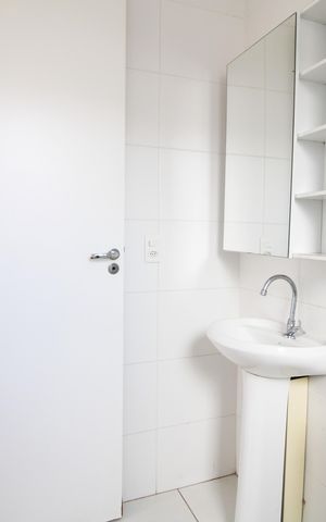 Apartamento à venda com 32m², 1 quarto e sem vagaBanheiro da suíte