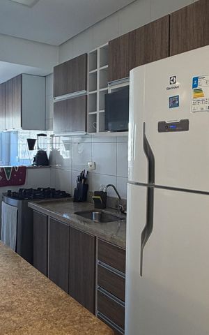 Apartamento para alugar com 58m², 2 quartos e 1 vagaCozinha e Área de Serviço