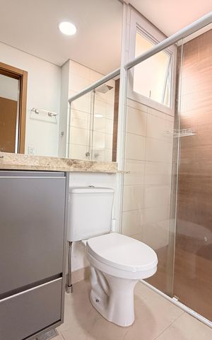Apartamento para alugar com 78m², 3 quartos e 2 vagasBanheiro da Suíte