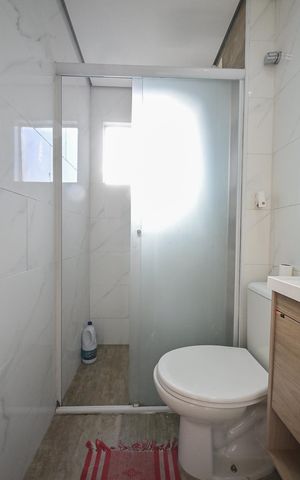 Apartamento à venda com 56m², 1 quarto e 1 vagaBanheiro