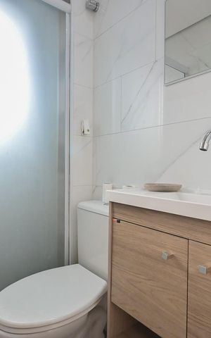 Apartamento à venda com 56m², 1 quarto e 1 vagaBanheiro