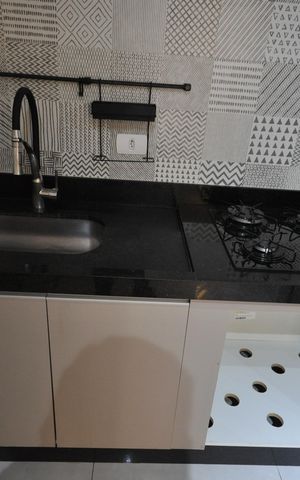 Casa de condomínio para alugar com 63m², 2 quartos e 2 vagasCozinha