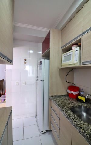 Apartamento à venda com 54m², 2 quartos e 1 vagaCozinha e Área de Serviço