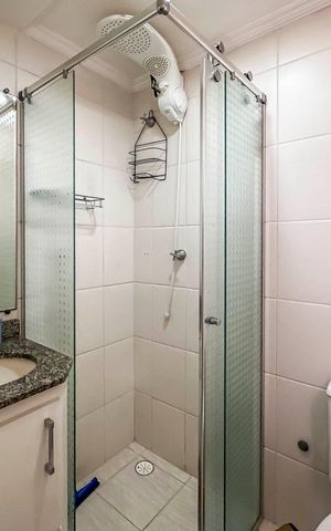 Apartamento para alugar com 67m², 2 quartos e 2 vagas Apartamento para alugar com 67m², 2 quartos e 2 vagasBanheiro do Quarto 2