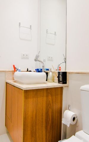 Apartamento para alugar com 157m², 3 quartos e 3 vagasBanheiro da Suíte 1 