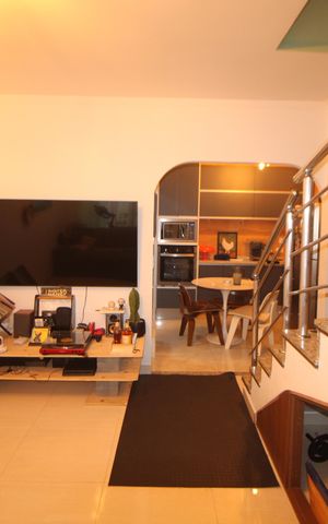 Casa de condomínio para alugar com 79m², 2 quartos e 1 vagaSala
