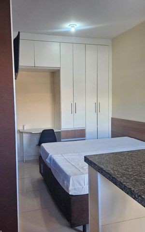 Studio para alugar com 27m², 1 quarto e sem vaga