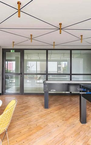 Apartamento à venda com 29m², 1 quarto e sem vaga Apartamento à venda com 29m², 1 quarto e sem vagaÁrea comum - Salão de Jogos