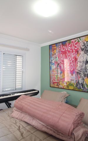 Apartamento à venda com 63m², 2 quartos e 2 vagasQuarto 2