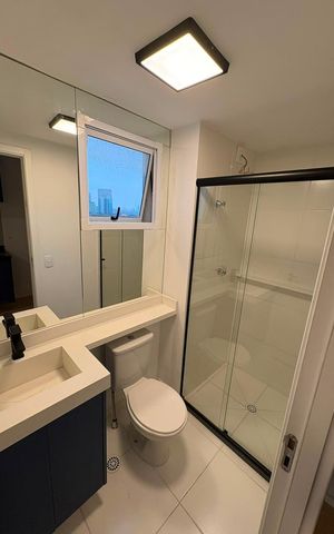 Studio para alugar com 25m², 1 quarto e sem vaga Studio para alugar com 25m², 1 quarto e sem vagaBanheiro