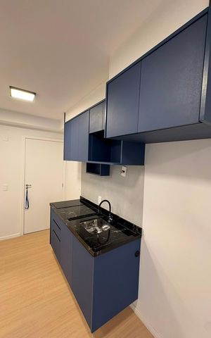 Studio para alugar com 25m², 1 quarto e sem vaga Studio para alugar com 25m², 1 quarto e sem vagaCozinha