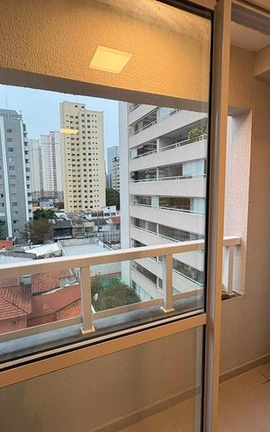 Studio para alugar com 25m², 1 quarto e sem vaga Studio para alugar com 25m², 1 quarto e sem vagaVaranda