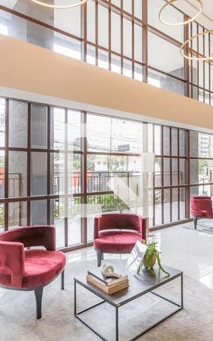 Studio para alugar com 40m², 1 quarto e sem vaga Studio para alugar com 40m², 1 quarto e sem vagaÁrea comum - Hall Social
