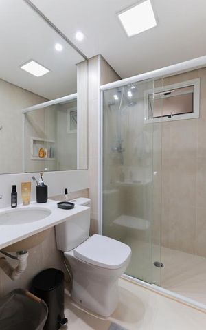 Apartamento à venda com 92m², 3 quartos e 2 vagas Apartamento à venda com 92m², 3 quartos e 2 vagasBanheiro social