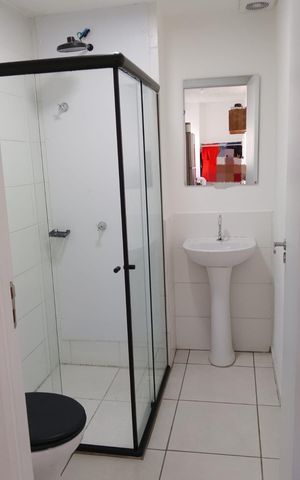 Apartamento para alugar com 39m², 2 quartos e sem vaga Apartamento para alugar com 39m², 2 quartos e sem vagaBanheiro