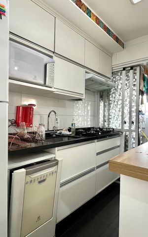 Apartamento à venda com 77m², 2 quartos e 2 vagas Apartamento à venda com 77m², 2 quartos e 2 vagasCozinha