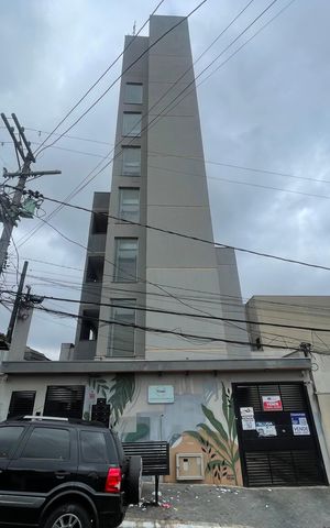 Apartamento à venda com 41m², 2 quartos e sem vaga Apartamento à venda com 41m², 2 quartos e sem vagaFachada + Placa