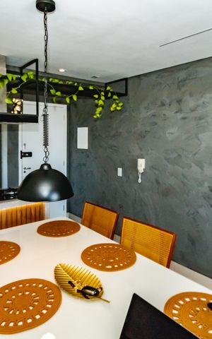Apartamento para alugar com 70m², 2 quartos e 2 vagasSala de jantar