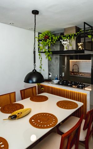 Apartamento para alugar com 70m², 2 quartos e 2 vagasSala de jantar