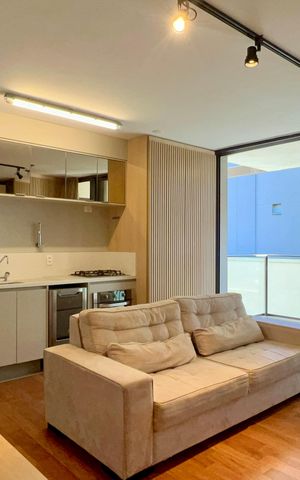 Studio para alugar com 47m², 1 quarto e 1 vaga Studio para alugar com 47m², 1 quarto e 1 vagaSala