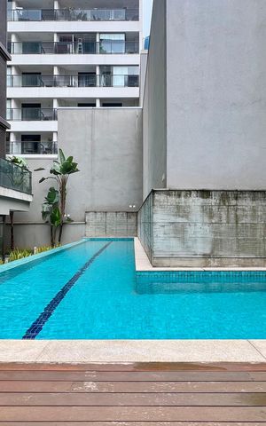 Studio para alugar com 47m², 1 quarto e 1 vaga Studio para alugar com 47m², 1 quarto e 1 vagaPiscina