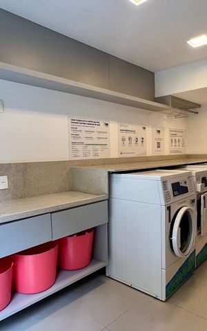 Studio para alugar com 47m², 1 quarto e 1 vaga Studio para alugar com 47m², 1 quarto e 1 vagaLavanderia