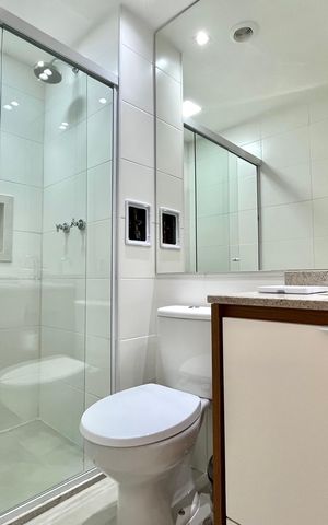 Studio para alugar com 24m², 1 quarto e sem vaga Studio para alugar com 24m², 1 quarto e sem vagaBanheiro