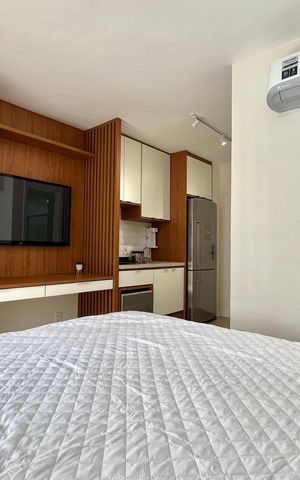 Studio para alugar com 24m², 1 quarto e sem vaga Studio para alugar com 24m², 1 quarto e sem vagaSala/Quarto