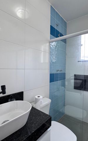 Casa de condomínio à venda com 180m², 3 quartos e 2 vagas Casa de condomínio à venda com 180m², 3 quartos e 2 vagasBanheiro Social
