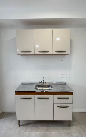 Apartamento para alugar com 38m², 1 quarto e sem vaga Apartamento para alugar com 38m², 1 quarto e sem vagaCozinha e Área de Serviço