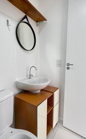 Apartamento para alugar com 38m², 1 quarto e sem vaga Apartamento para alugar com 38m², 1 quarto e sem vagaBanheiro