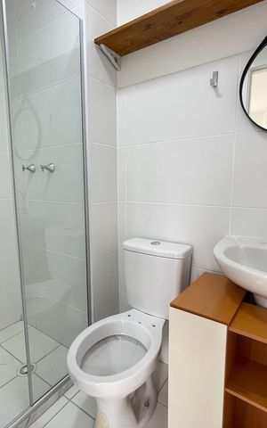 Apartamento para alugar com 38m², 1 quarto e sem vaga Apartamento para alugar com 38m², 1 quarto e sem vagaBanheiro