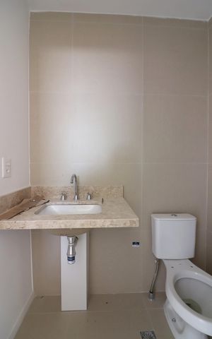 Apartamento para alugar com 76m², 3 quartos e 2 vagasBanheiro Social