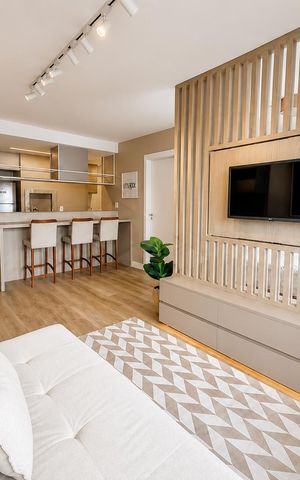 Apartamento para alugar com 42m², 1 quarto e 1 vaga Apartamento para alugar com 42m², 1 quarto e 1 vagaSala