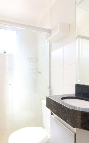 Apartamento para alugar com 50m², 2 quartos e 1 vaga Apartamento para alugar com 50m², 2 quartos e 1 vagaBanheiro