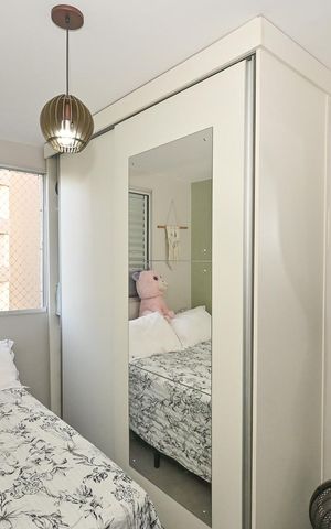 Apartamento à venda com 45m², 2 quartos e 1 vagaQuarto 2