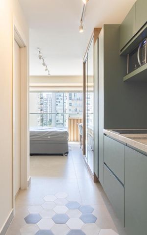 Studio para alugar com 26m², 1 quarto e sem vaga Studio para alugar com 26m², 1 quarto e sem vagaCozinha