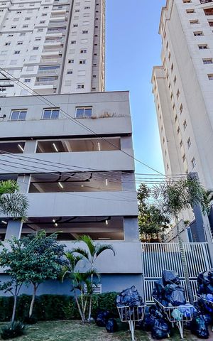 Apartamento à venda com 49m², 2 quartos e 1 vagaFachada com Plaquinha