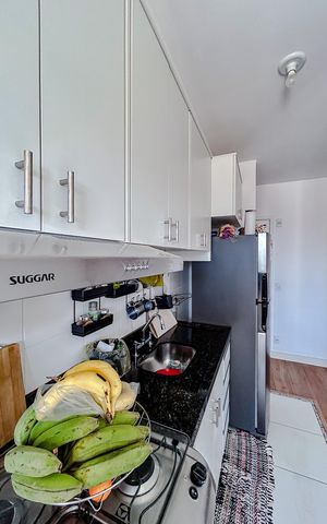 Apartamento à venda com 49m², 2 quartos e 1 vagaCozinha e Área de Serviço