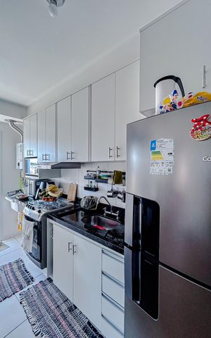 Apartamento à venda com 49m², 2 quartos e 1 vagaCozinha e Área de Serviço
