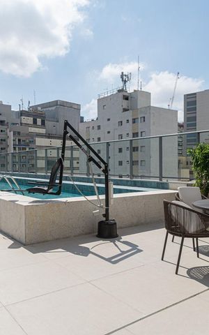 Apartamento para alugar com 22m², 1 quarto e sem vaga Apartamento para alugar com 22m², 1 quarto e sem vagaÁrea comum - Piscina