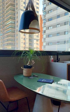 Studio à venda com 31m², 1 quarto e 1 vagaVaranda