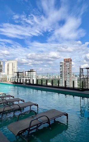 Studio à venda com 31m², 1 quarto e 1 vagaPiscina