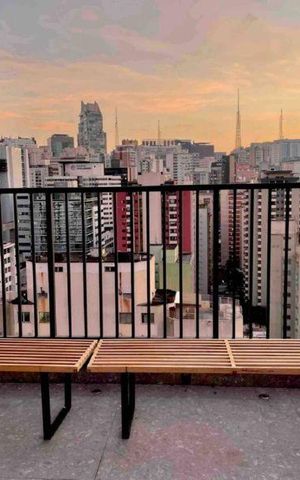 Studio à venda com 20m², 1 quarto e sem vaga Studio à venda com 20m², 1 quarto e sem vagaVaranda